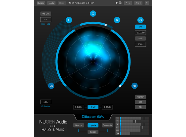 Nugen Audio Halo Upmix 3D utvidelse 3D Immersive extension(for Halo Upmix) 